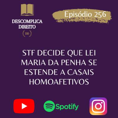 STF DECIDE QUE LEI MARIA DA PENHA SE ESTENDE A CASAIS HOMOAFETIVOS