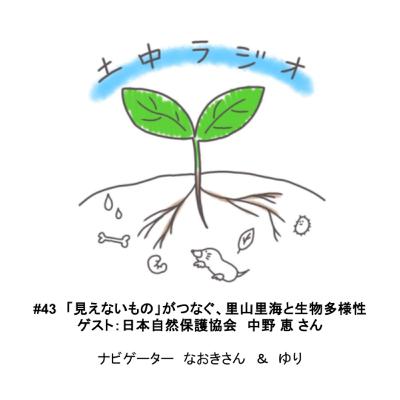 土中ラジオ#43　「見えないもの」がつなぐ、里山里海と生物多様性　ゲスト：中野 恵 さん