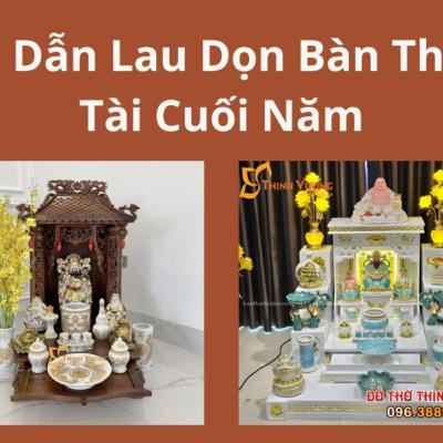 Văn khấn xin lau dọn bàn thờ Ông Địa Thần Tài cuối năm