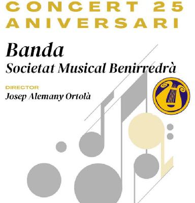 La Banda de Benirredrà celebra sus 25 años este fin de semana