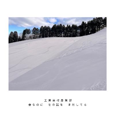 春なのに　冬の話を　まだしてる