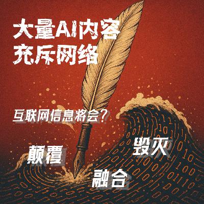 #110 大量AI内容充斥网络|互联网信息的颠覆、融合还是毁灭? #110 大量AI内容充斥网络|互联网信息的颠覆、融合还是毁灭?