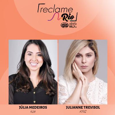 Julianne Trevisol (atriz) e Júlia Medeiros (KLM)