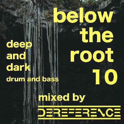 below the root 10