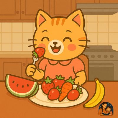 EP27 兒童故事「小貓咪咪故事集」 - 蔬菜水果真好吃🍉🍓🍌 EP27 兒童故事「小貓咪咪故事集」 - 蔬菜水果真好吃🍉🍓🍌