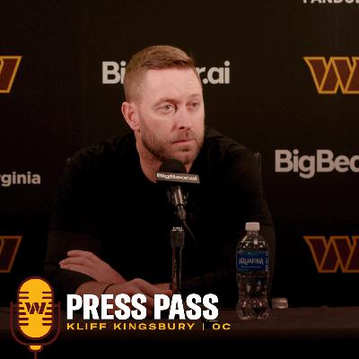 OC Kliff Kingsbury | December 23, 2025 | Press Pass | Washington Commanders | NFL OC Kliff Kingsbury | December 23, 2025 | Press Pass | Washington Commanders | NFL