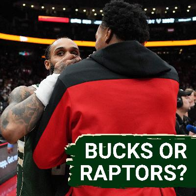 Which team is positioned for a bigger year: the Milwaukee Bucks or the Toronto Raptors?