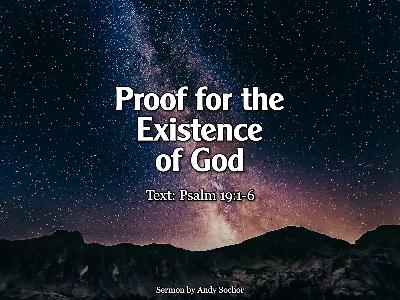 Proof for the Existence of God