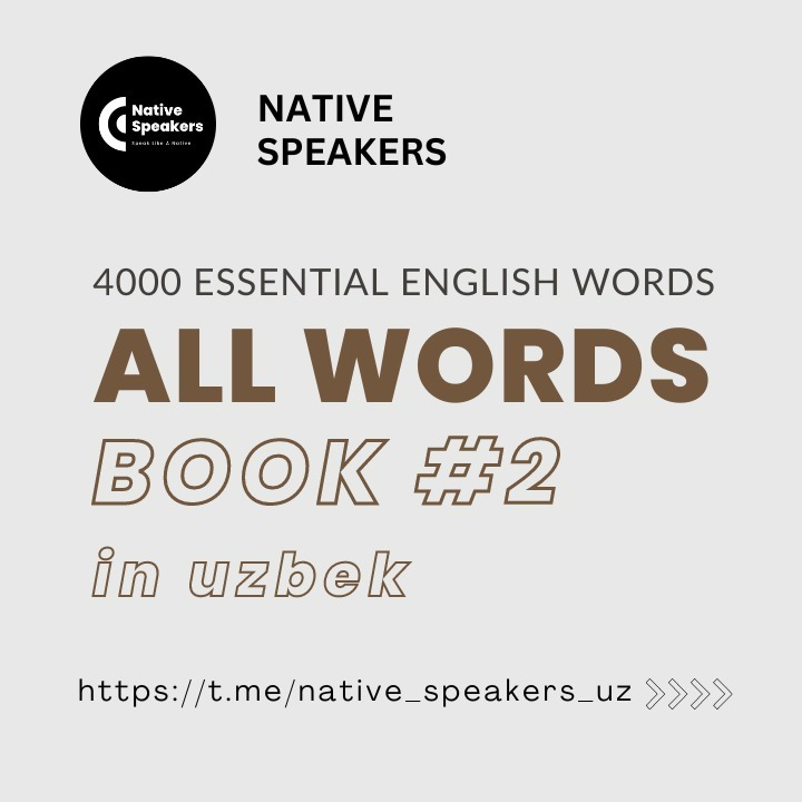 Uzbek ~ English Dictionary | Book Two