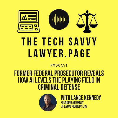 ποΈ Ep. #123: Episode 123: Former Federal Prosecutor Reveals How AI Levels the Playing Field in Criminal Defense ποΈβοΈπ€ ποΈ Ep. #123: Episode 123: Former Federal Prosecutor Reveals How AI Levels the Playing Field in Criminal Defense ποΈβοΈπ€