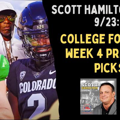 Scott Hamilton Show 9/23: College Football Week 4 Preview with Guest Anderson Dreyer of ESPN Radio