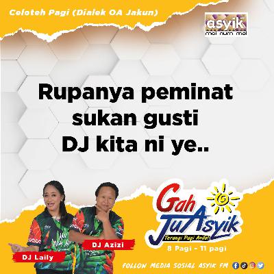 Rupanya peminat sukan gusti DJ kita ni ye..