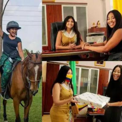 Here’s reactions following BBNaija Erica’s meeting with Honorary Consul of Colombia to Nigeria, Maricel Romero