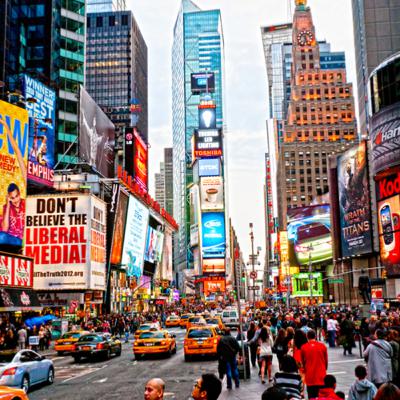 Reise an den Times Sauare