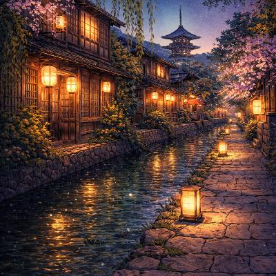 Night Walk Sleep Story Through Kyoto's Quiet Streets
