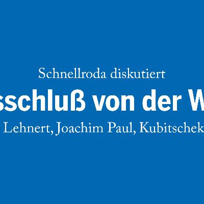 »Ausschluss von der Wahl« Schnellroda diskutiert mit Lehnert, Joachim Paul, Kubitschek