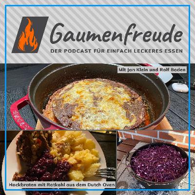 Hackbraten und Rotkohl aus dem Dutch Oven Hackbraten und Rotkohl aus dem Dutch Oven