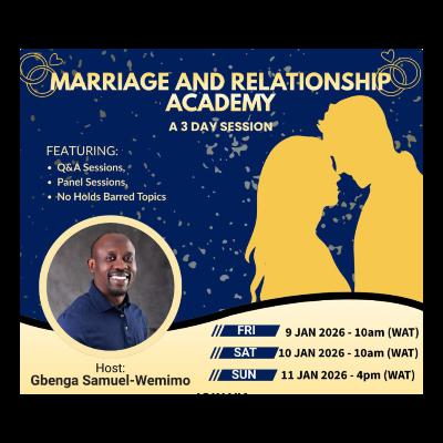 Marriage and Relationship Seminar - Day 4 Marriage and Relationship Seminar - Day 4
