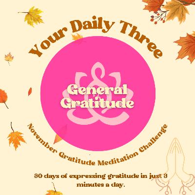 Your Daily Three Meditation - November Challenge - General Gratitude