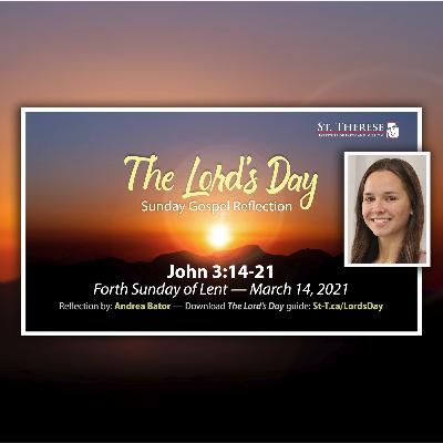 "The Lord's Day" Gospel Reflection by Andrea Bator (John 3:14-21, for March 14, 2021)