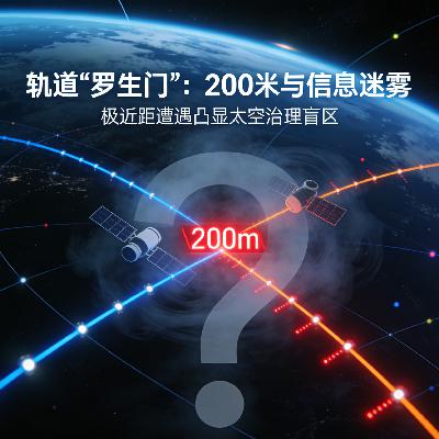 太空惊现200米‘贴脸’过客！星链卫星遇险，谁在挑战轨道‘交通规则’？