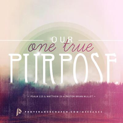 05.25.25 Our One True Purpose