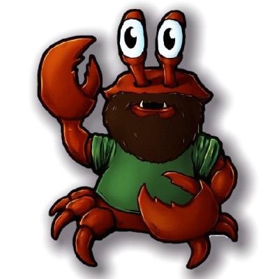 Die kleine Krabbe muss in den Kindergarten