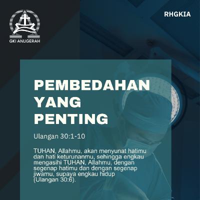 Pembedahan yang Penting | Renungan Harian GKI Anugerah | 13 Februari 2026 Pembedahan yang Penting | Renungan Harian GKI Anugerah | 13 Februari 2026