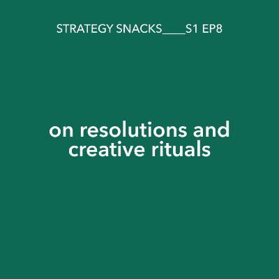 On resolutions and creative rituals