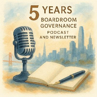 Celebrating 5 Years of the Boardroom Governance Podcast & Newsletter