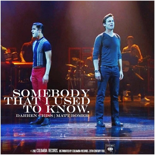 Somebody That I Used To Know - Glee