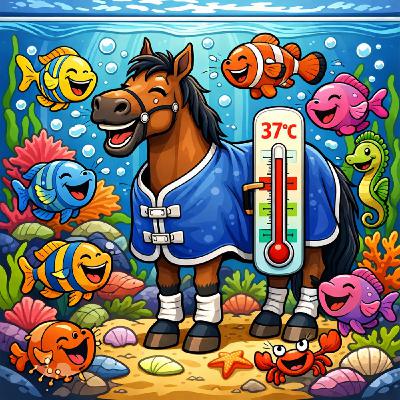 #414 Aquarium-Thermomter unter der Pferdedecke #414 Aquarium-Thermomter unter der Pferdedecke