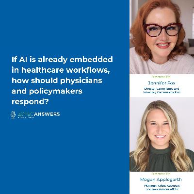 If AI is already embedded in healthcare workflows, how should physicians and policymakers respond? If AI is already embedded in healthcare workflows, how should physicians and policymakers respond?