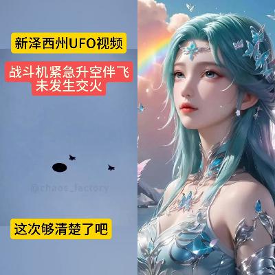 古月娜在美国新泽西送出了飞碟