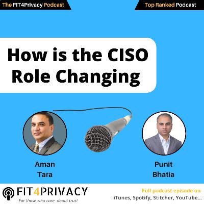 How is the CISO Role Changing with Aman Tara and Punit Bhatia in the FIT4PRIVACY Podcast E143 S06