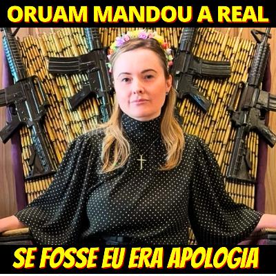 Oruam esculacha foto de Júlia Zanatta com rifles: "Se fosse eu era apologia"