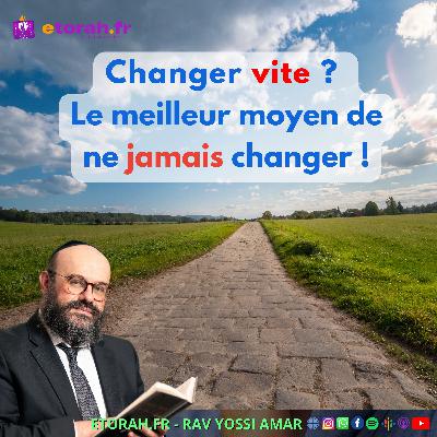 Ekev - 20 Av : 40 jours pour changer : pourquoi le “tout, tout de suite” vous empêche de réussir ?