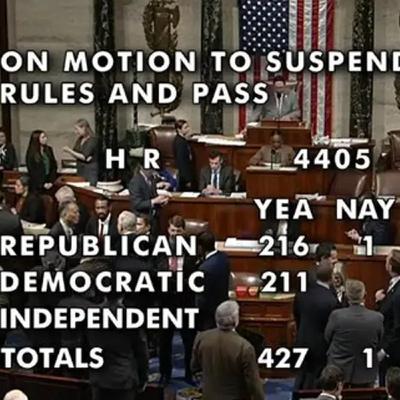 Breaking: US House of Reps votes in favour of releasing Epstein files