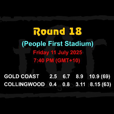 TCR 2025: Round 18 ~ Gold Coast vs Collingwood