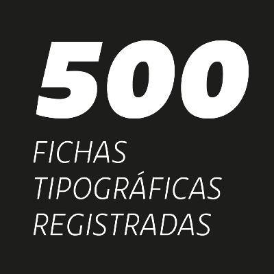 500 tipografías indexadas 500 tipografías indexadas