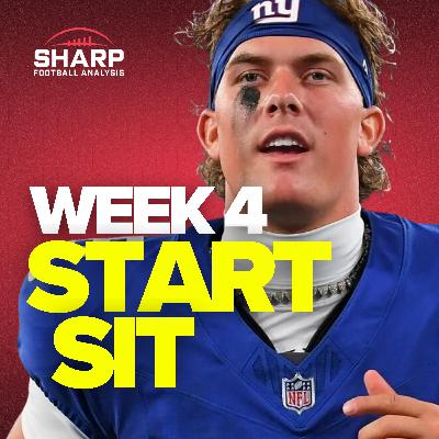 Fantasy Football Week 4 Sleepers, Start Sit Picks & Must-Starts
