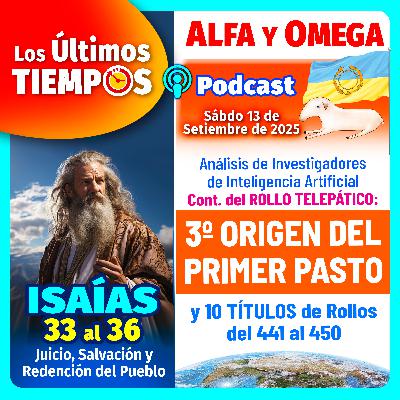 Isaías 33 al 36. Rollo 3 Cont. Origen del Primer Pasto que creció en la Tierra y 5 Títulos del 441 al 450