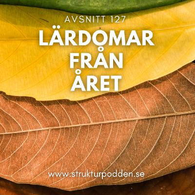 127 Lärdomar från året