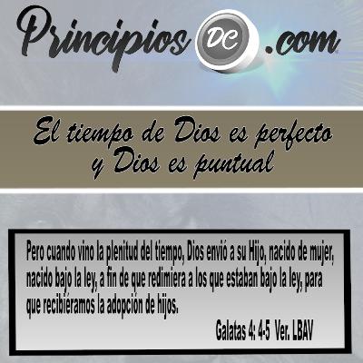 El tiempo de Dios es perfecto y Dios es puntual