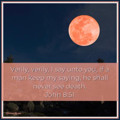 May 16 - If a Man Keep My Saying, He Shall Never See Death