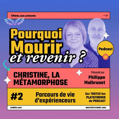 20 ans après vécu son EMI, Christine l'intègre et se métamorphose. 20 ans après vécu son EMI, Christine l'intègre et se métamorphose.