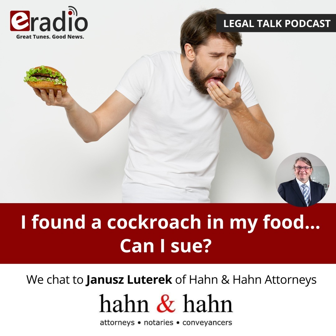 LEGAL TALK: I found a cockroach in my food... Can I sue? episode artwork
