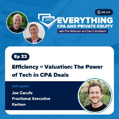 Ep 33: Efficiency = Valuation: The Power of Tech in CPA Deals with Joe Carufe