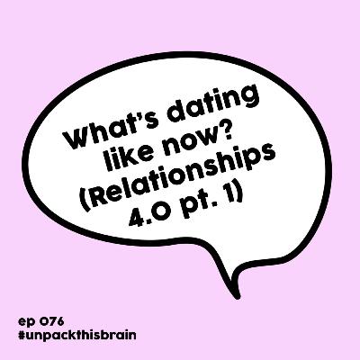 What's dating like now? (Relationships 4.0 pt. 1) | Ep. 76 What's dating like now? (Relationships 4.0 pt. 1) | Ep. 76