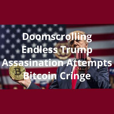 Doomscrollin Endless Trump Assasination Attempts and Bitcoin cringe.